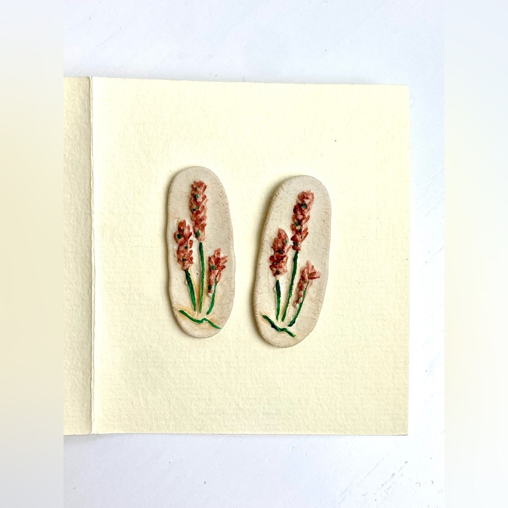 Woodland Spirit handmade ceramic earrings